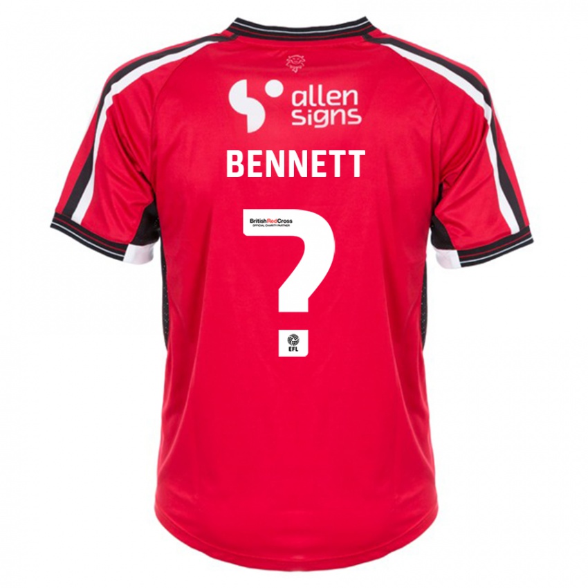 Herren Hugo Bennett #0 Rot Heimtrikot Trikot 2023/24 T-Shirt Schweiz