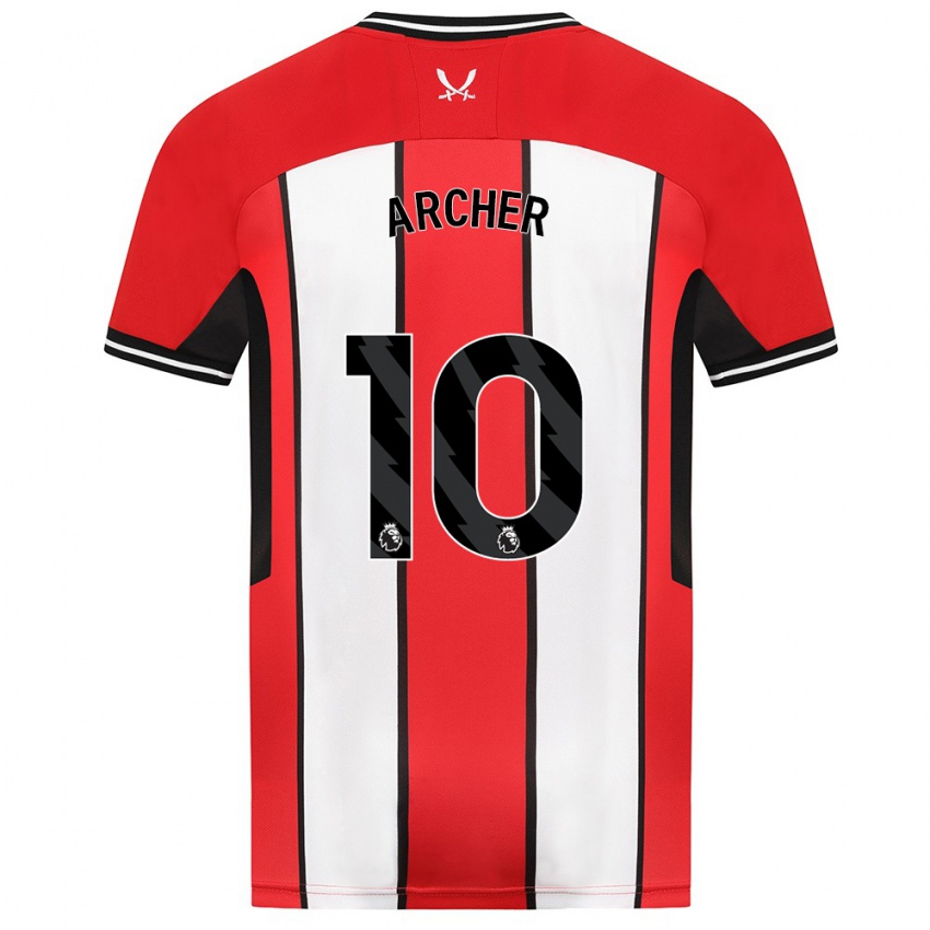 Herren Cameron Archer #10 Rot Heimtrikot Trikot 2023/24 T-Shirt Schweiz