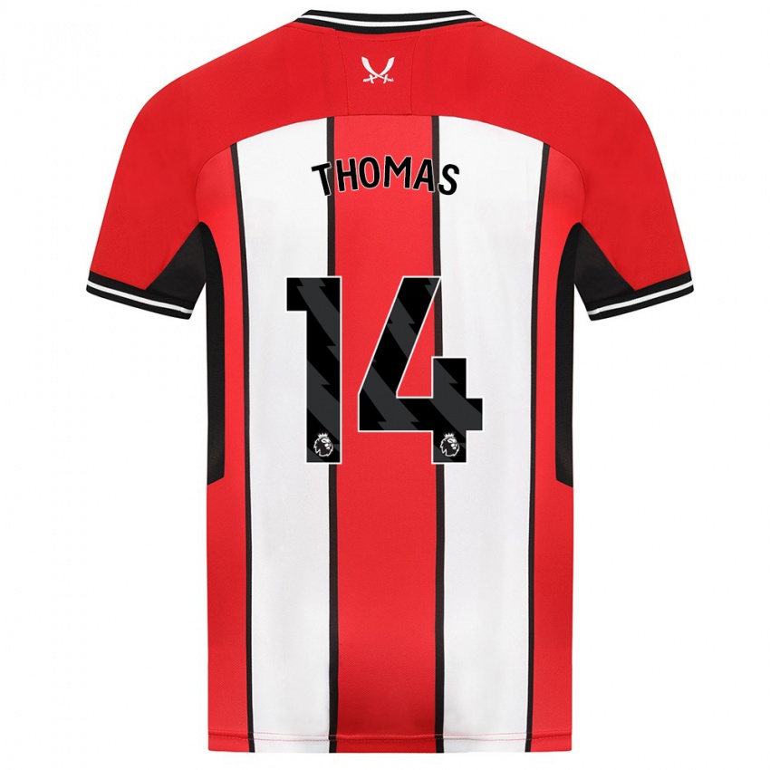 Herren Luke Thomas #14 Rot Heimtrikot Trikot 2023/24 T-Shirt Schweiz