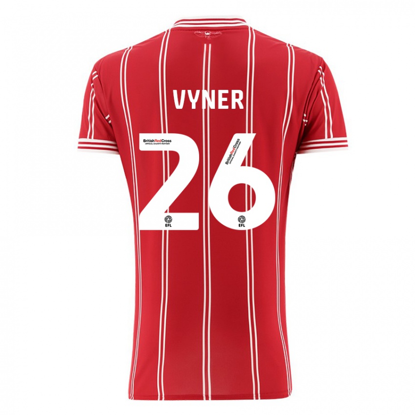 Herren Zak Vyner #26 Rot Heimtrikot Trikot 2023/24 T-Shirt Schweiz