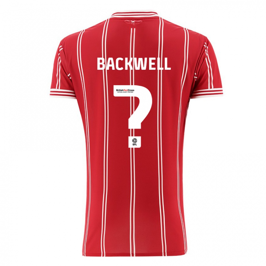 Herren Tommy Backwell #0 Rot Heimtrikot Trikot 2023/24 T-Shirt Schweiz