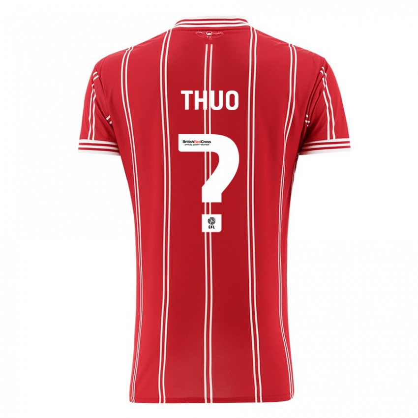 Herren Mark Thuo #0 Rot Heimtrikot Trikot 2023/24 T-Shirt Schweiz