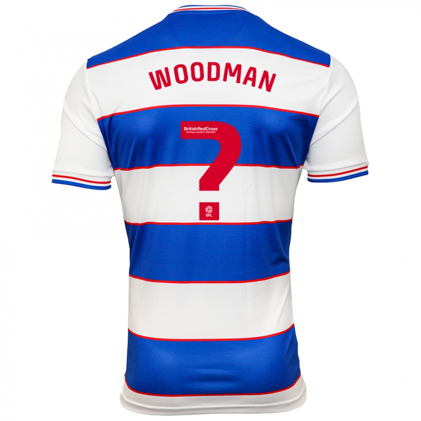 Herren Deon Woodman #0 Weiß Blau Heimtrikot Trikot 2023/24 T-Shirt Schweiz