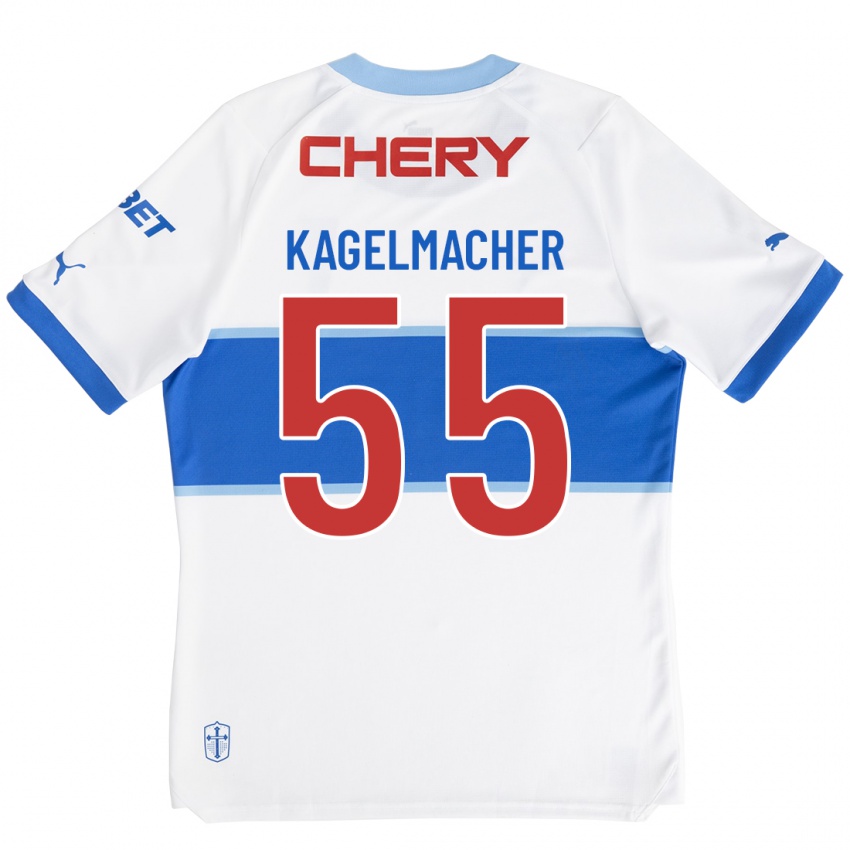 Herren Gary Kagelmacher #55 Weiß Heimtrikot Trikot 2023/24 T-Shirt Schweiz