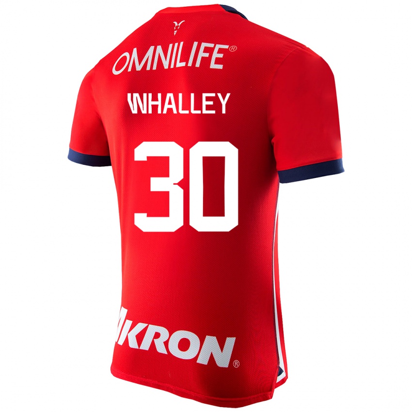 Herren Óscar Whalley #30 Rot Heimtrikot Trikot 2023/24 T-Shirt Schweiz