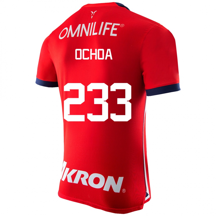 Herren Diego Ochoa #233 Rot Heimtrikot Trikot 2023/24 T-Shirt Schweiz