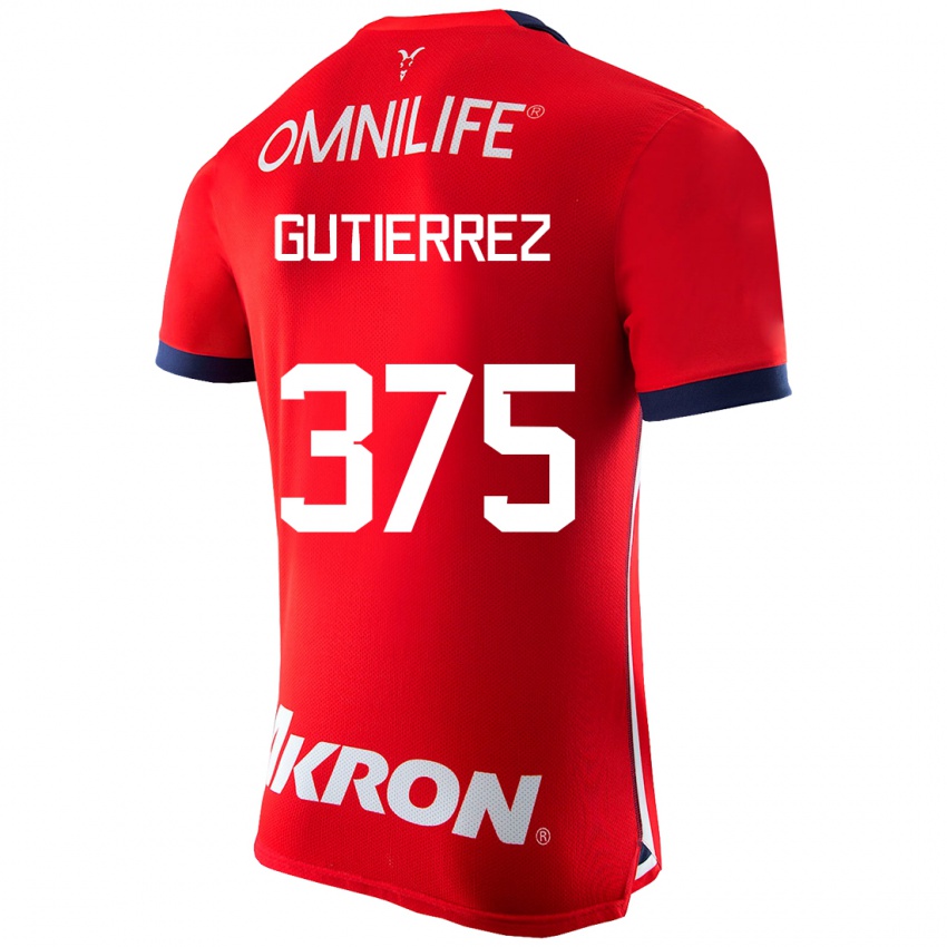 Herren Gerson Gutiérrez #375 Rot Heimtrikot Trikot 2023/24 T-Shirt Schweiz
