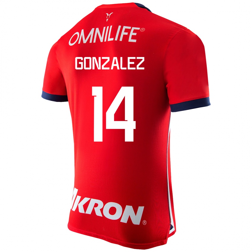 Herren Ivonne González #14 Rot Heimtrikot Trikot 2023/24 T-Shirt Schweiz