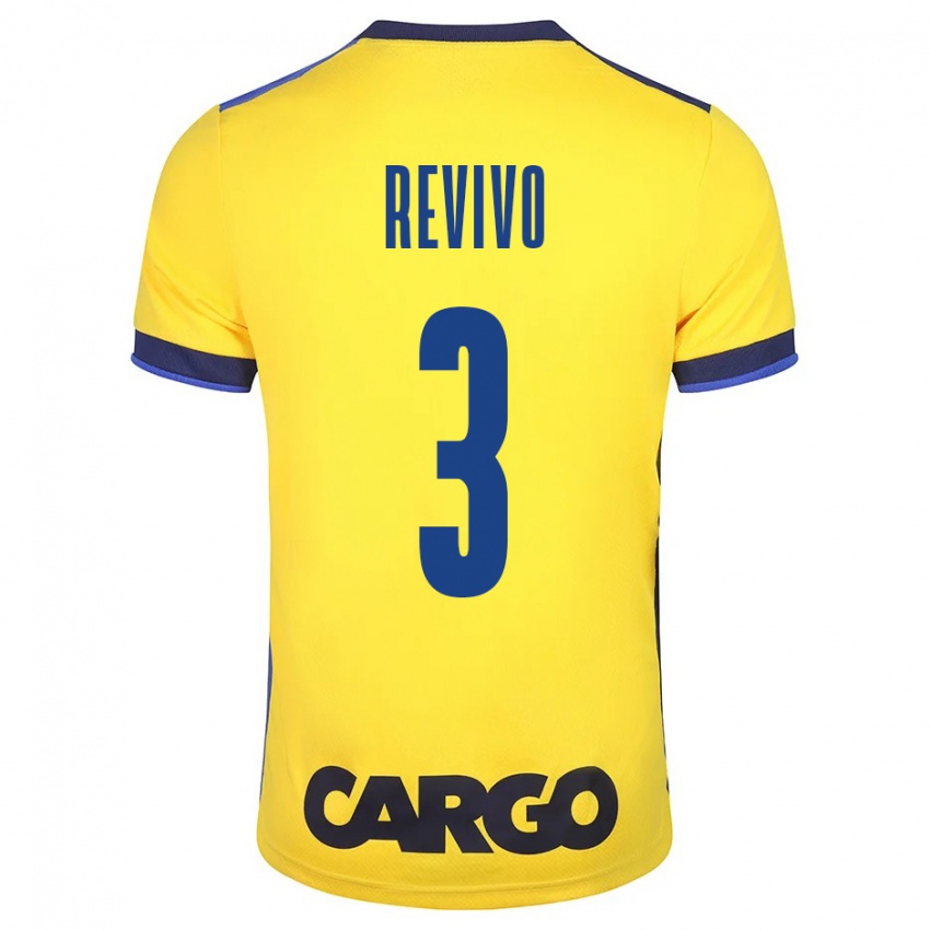 Herren Roy Revivo #3 Gelb Heimtrikot Trikot 2023/24 T-Shirt Schweiz