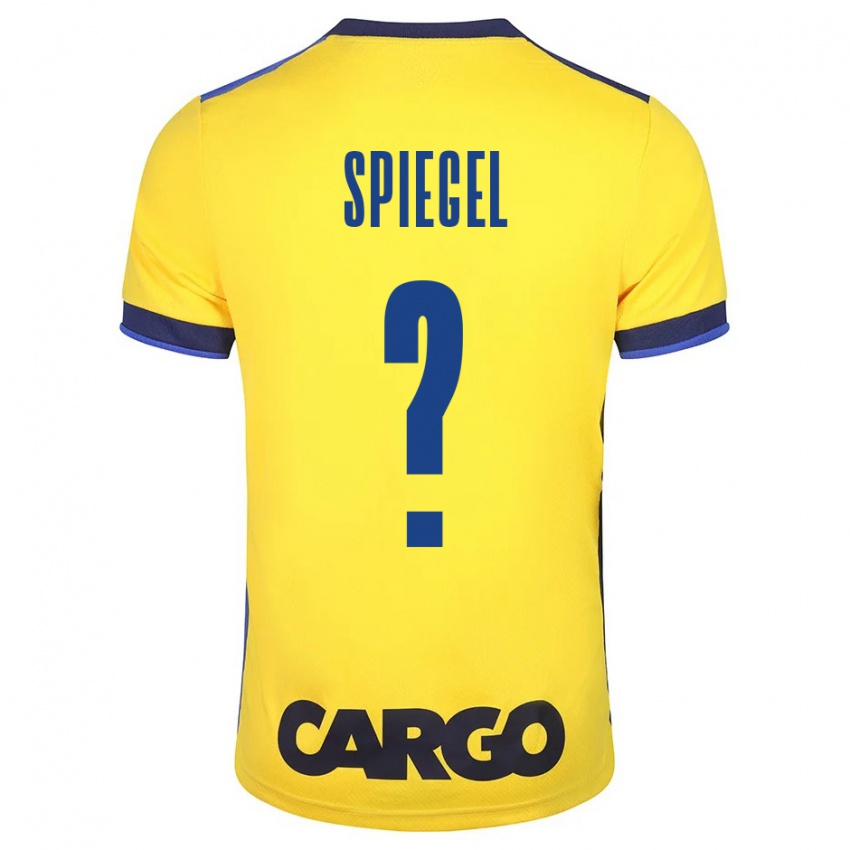 Herren Liran Spiegel #0 Gelb Heimtrikot Trikot 2023/24 T-Shirt Schweiz