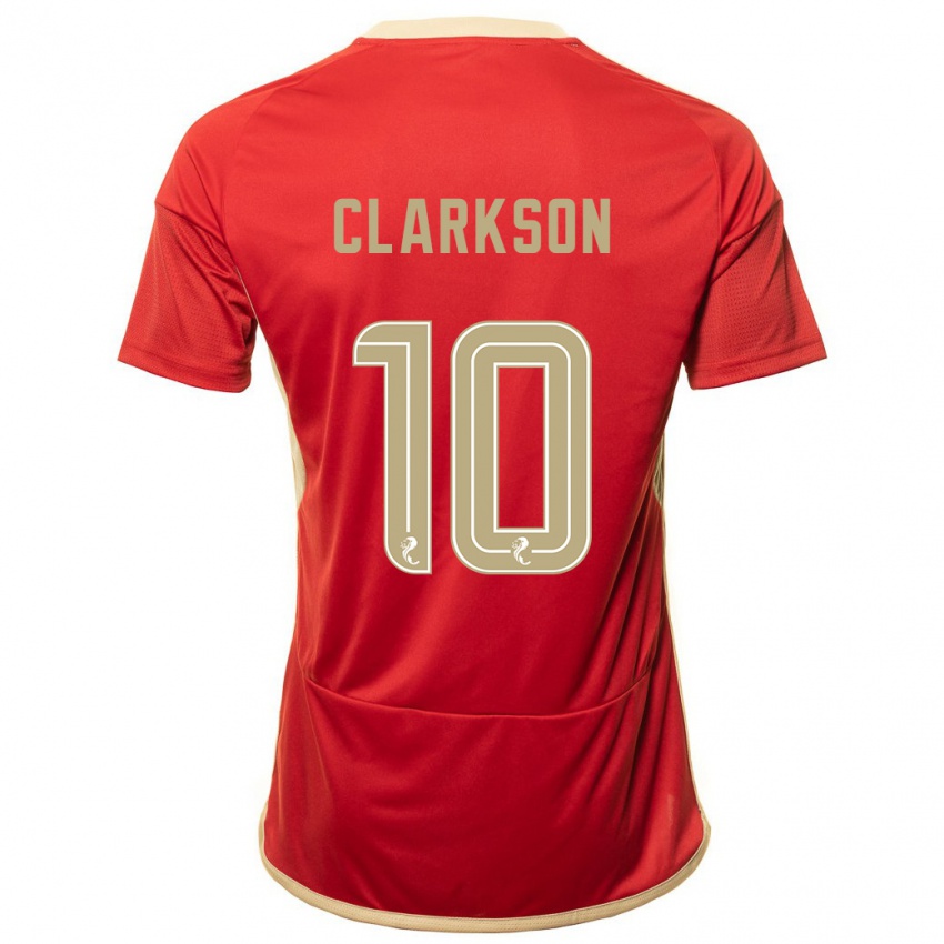 Herren Leighton Clarkson #10 Rot Heimtrikot Trikot 2023/24 T-Shirt Schweiz
