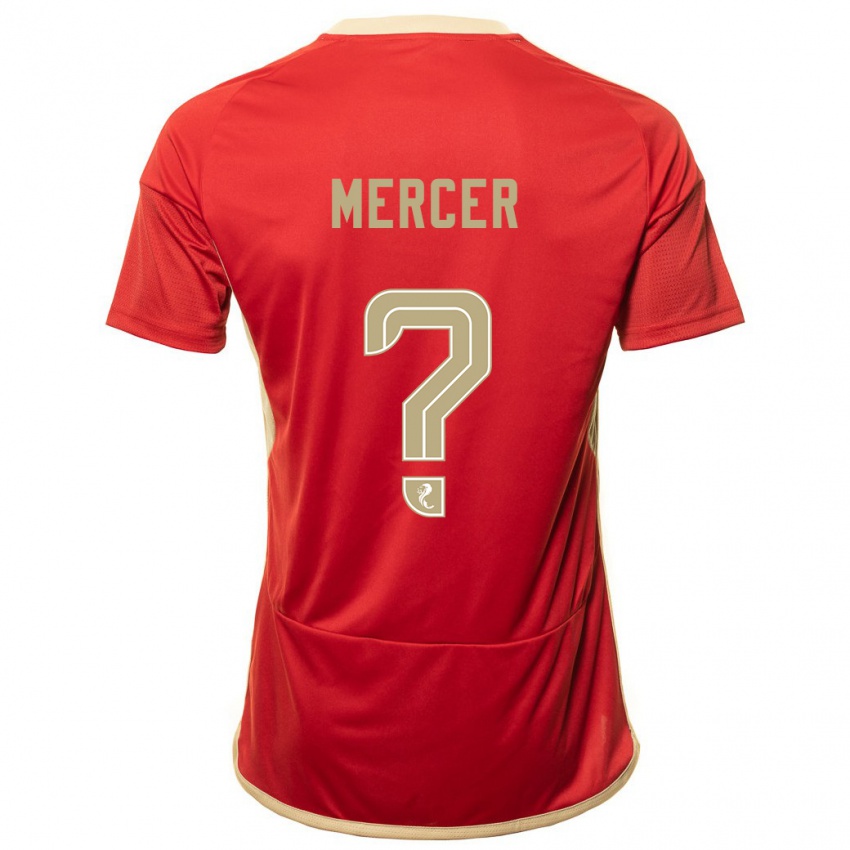 Herren Jamie Mercer #0 Rot Heimtrikot Trikot 2023/24 T-Shirt Schweiz