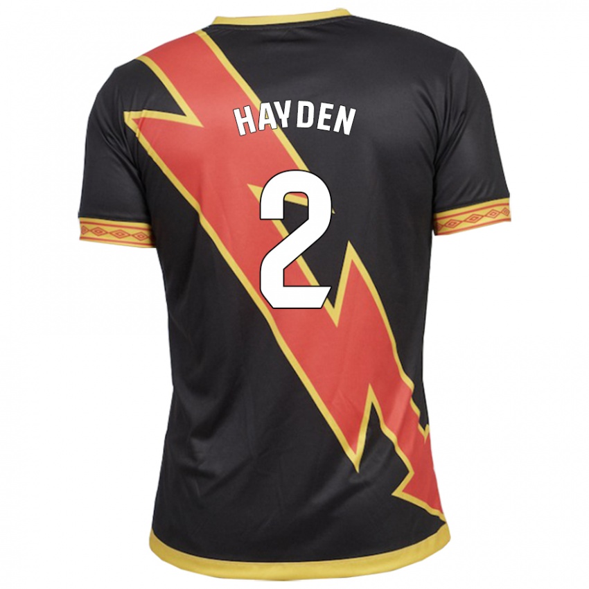 Herren Danielle Hayden #2 Schwarz Auswärtstrikot Trikot 2023/24 T-Shirt Schweiz