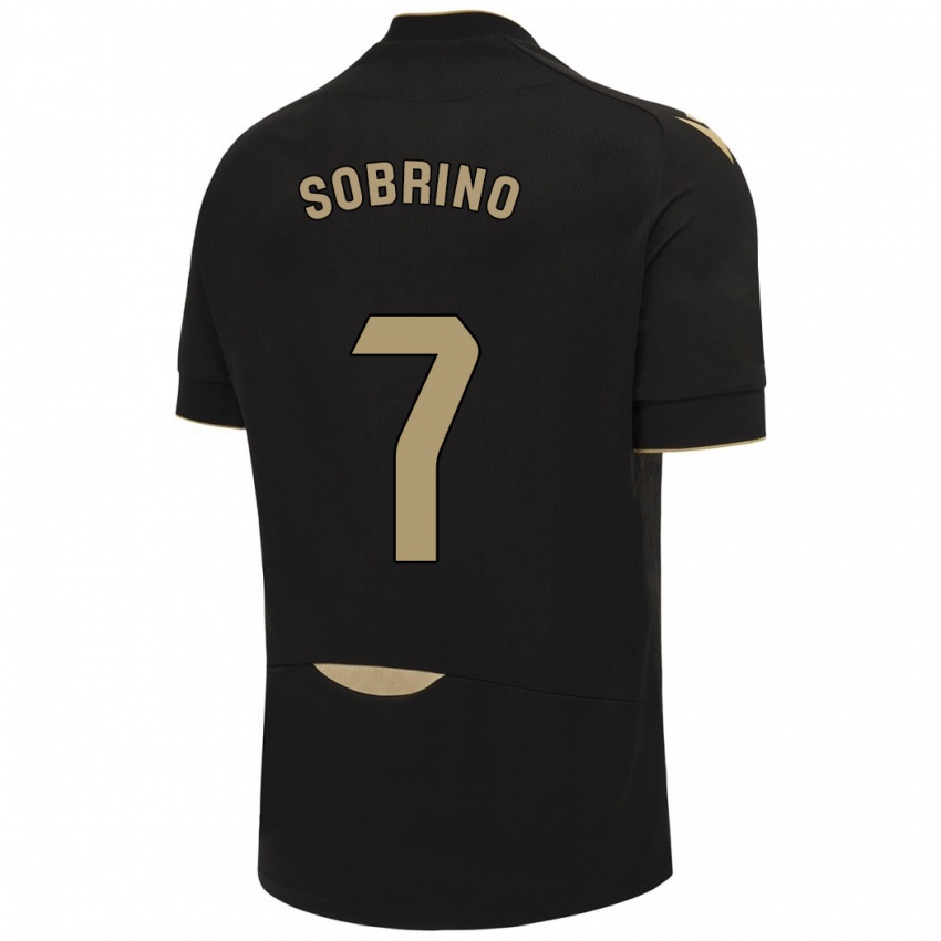 Herren Ruben Sobrino #7 Schwarz Auswärtstrikot Trikot 2023/24 T-Shirt Schweiz
