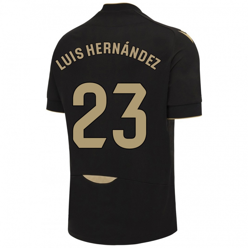Herren Luis Hernández #23 Schwarz Auswärtstrikot Trikot 2023/24 T-Shirt Schweiz