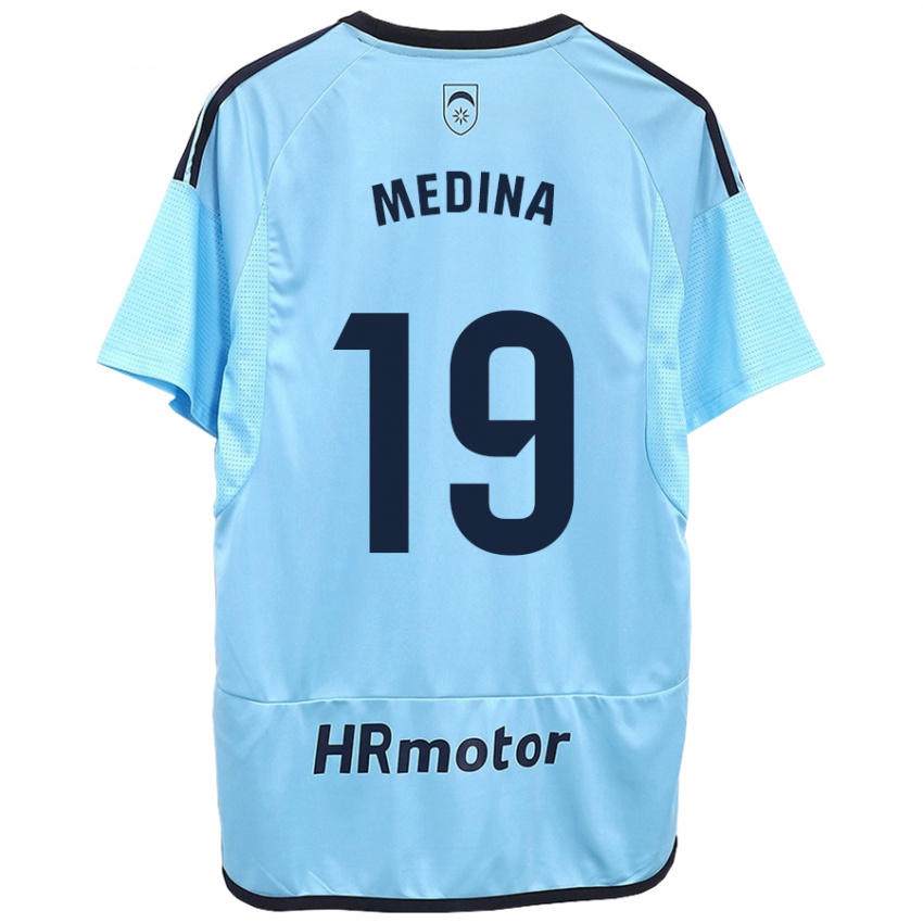 Herren Arantxa Medina Torreblanca #19 Blau Auswärtstrikot Trikot 2023/24 T-Shirt Schweiz