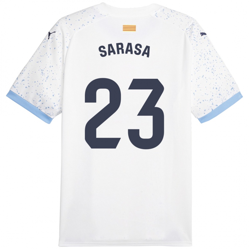 Herren Javier Sarasa #23 Weiß Auswärtstrikot Trikot 2023/24 T-Shirt Schweiz