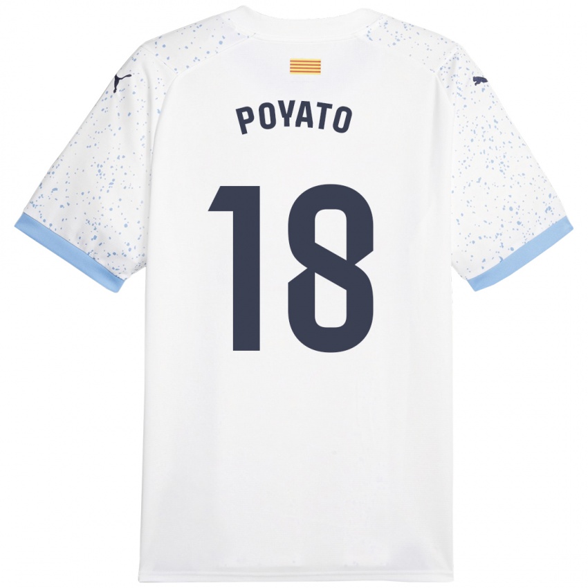 Herren Marina Poyato #18 Weiß Auswärtstrikot Trikot 2023/24 T-Shirt Schweiz