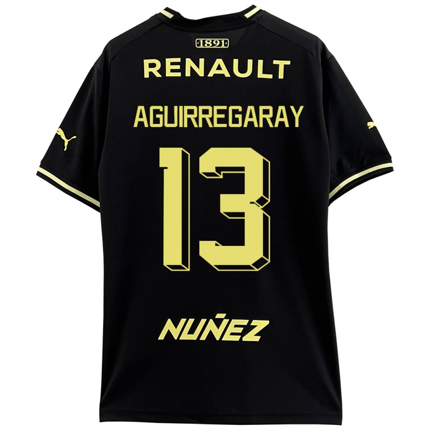 Herren Matías Aguirregaray #13 Schwarz Auswärtstrikot Trikot 2023/24 T-Shirt Schweiz