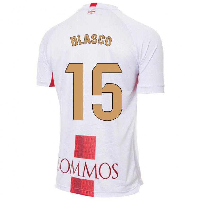 Herren Jeremy Blasco #15 Weiß Auswärtstrikot Trikot 2023/24 T-Shirt Schweiz