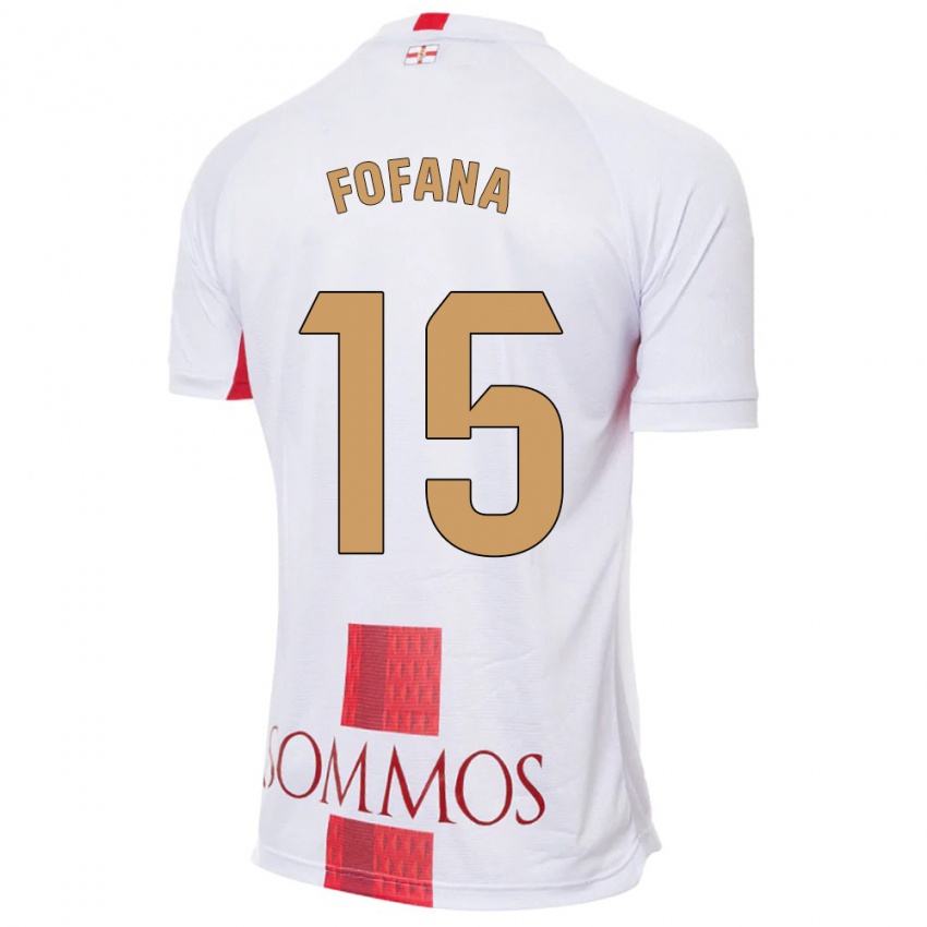 Herren Fadia Fofana #15 Weiß Auswärtstrikot Trikot 2023/24 T-Shirt Schweiz