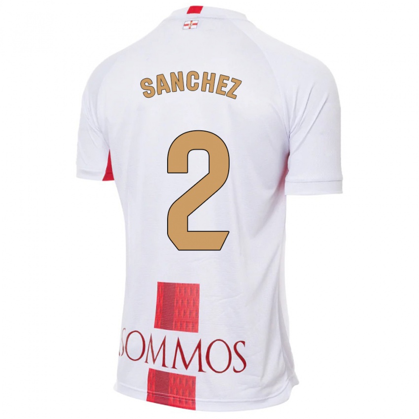 Herren Paz Sánchez #2 Weiß Auswärtstrikot Trikot 2023/24 T-Shirt Schweiz