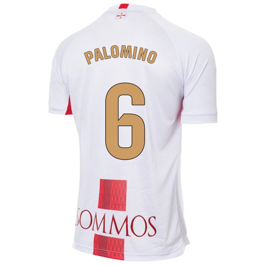 Herren Yolanda Palomino #6 Weiß Auswärtstrikot Trikot 2023/24 T-Shirt Schweiz