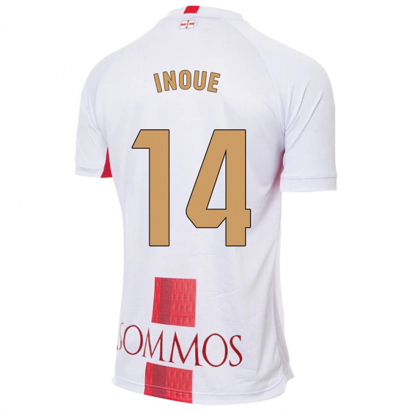 Herren Moe Inoue #14 Weiß Auswärtstrikot Trikot 2023/24 T-Shirt Schweiz