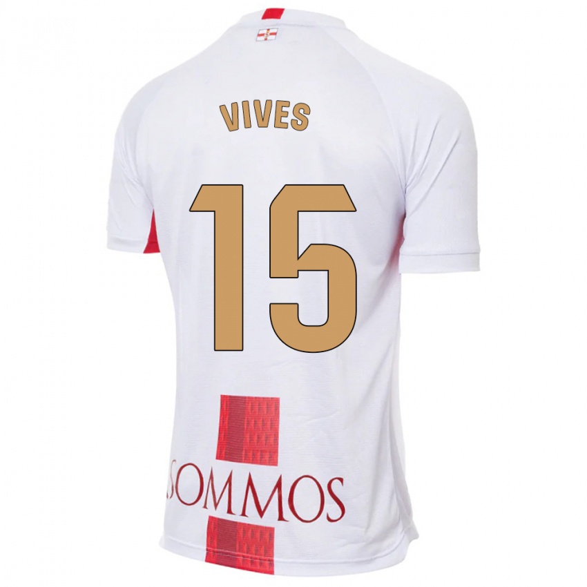 Herren Helena Vives #15 Weiß Auswärtstrikot Trikot 2023/24 T-Shirt Schweiz