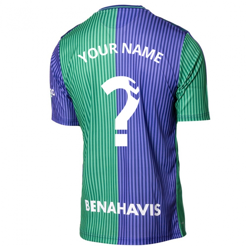 Herren Ihren Namen #0 Grün Blau Auswärtstrikot Trikot 2023/24 T-Shirt Schweiz