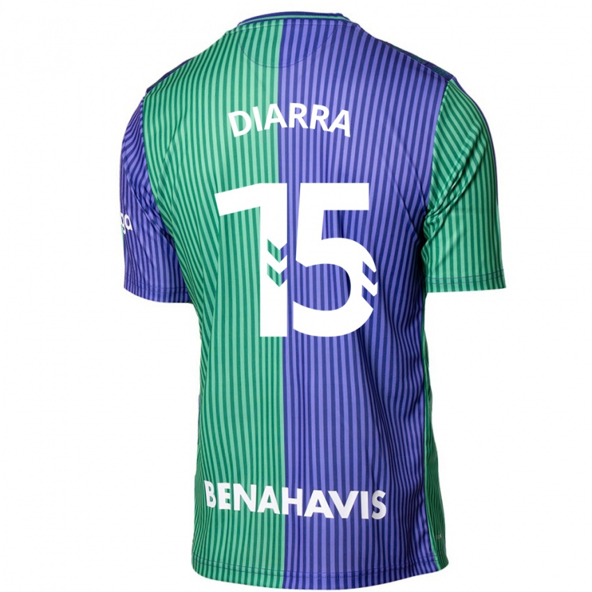 Herren Moussa Diarra #15 Grün Blau Auswärtstrikot Trikot 2023/24 T-Shirt Schweiz