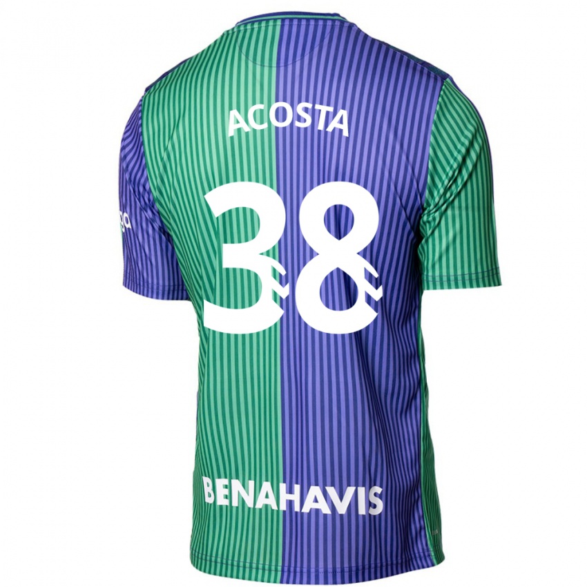 Herren Judith Acosta #38 Grün Blau Auswärtstrikot Trikot 2023/24 T-Shirt Schweiz