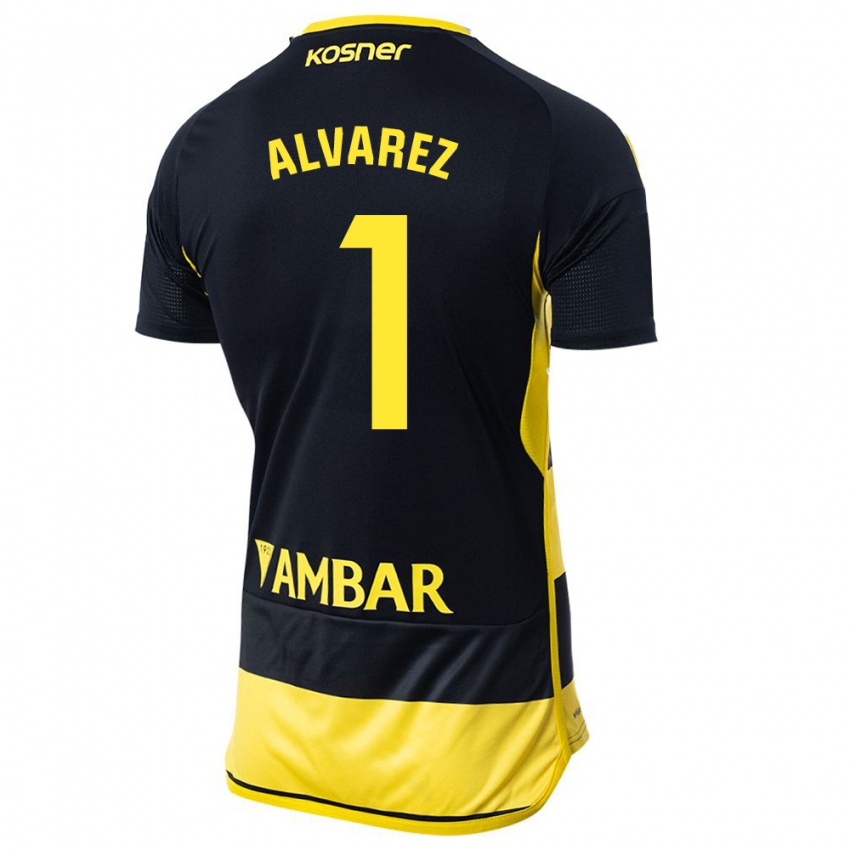 Herren Cristian Álvarez #1 Schwarz Gelb Auswärtstrikot Trikot 2023/24 T-Shirt Schweiz