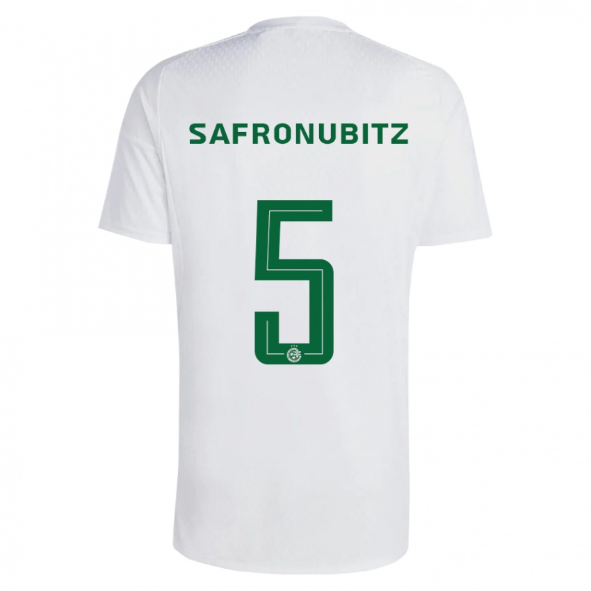 Herren Dan Safronubitz #5 Grün Blau Auswärtstrikot Trikot 2023/24 T-Shirt Schweiz