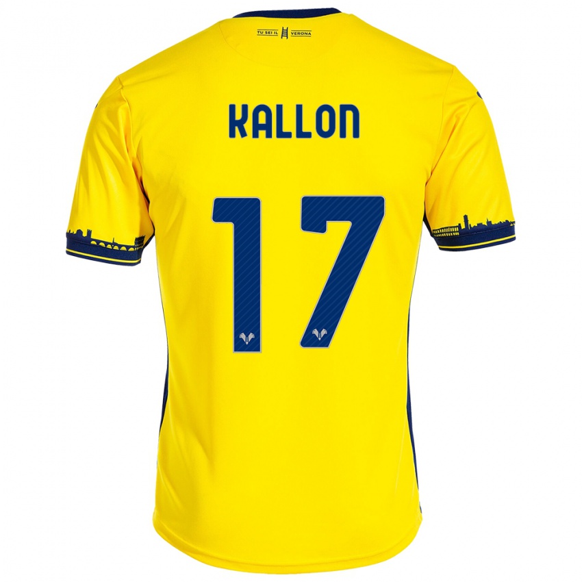 Herren Yayah Kallon #17 Gelb Auswärtstrikot Trikot 2023/24 T-Shirt Schweiz