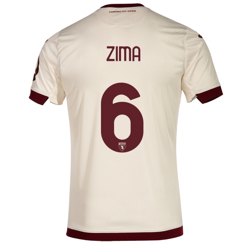 Herren David Zima #6 Sekt Auswärtstrikot Trikot 2023/24 T-Shirt Schweiz