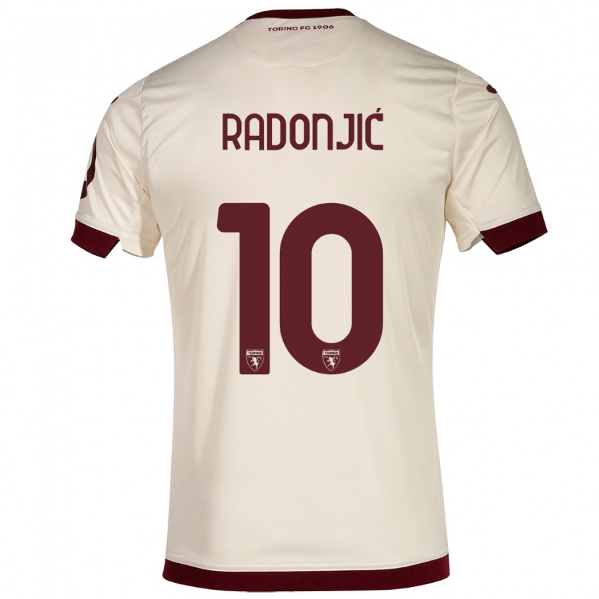 Herren Nemanja Radonjic #10 Sekt Auswärtstrikot Trikot 2023/24 T-Shirt Schweiz