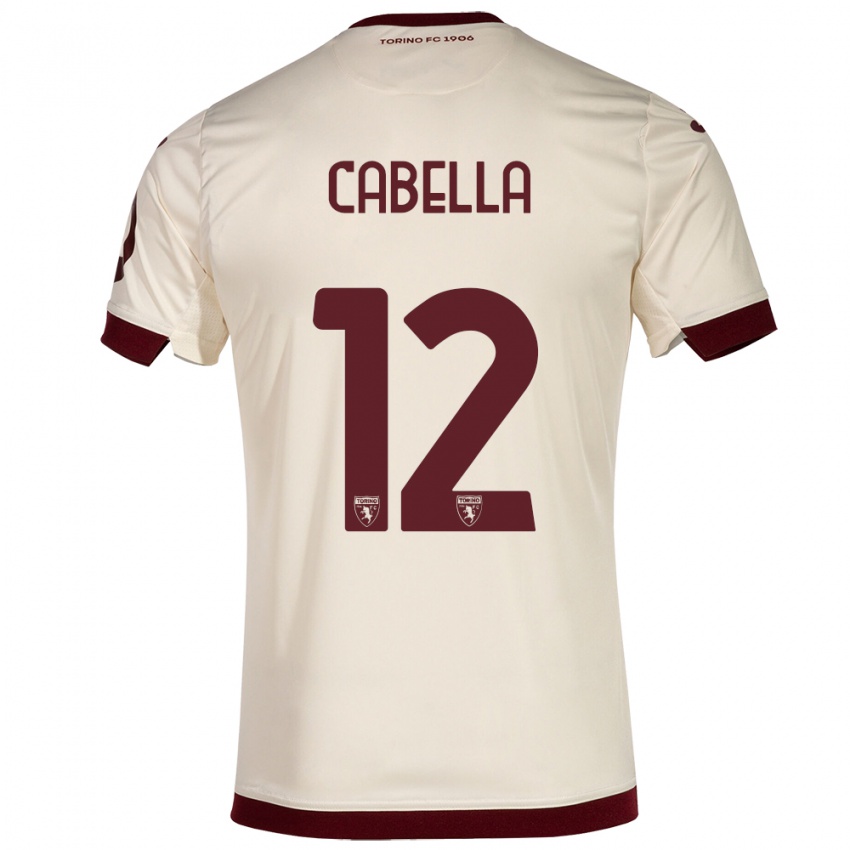 Herren Matteo Cabella #12 Sekt Auswärtstrikot Trikot 2023/24 T-Shirt Schweiz