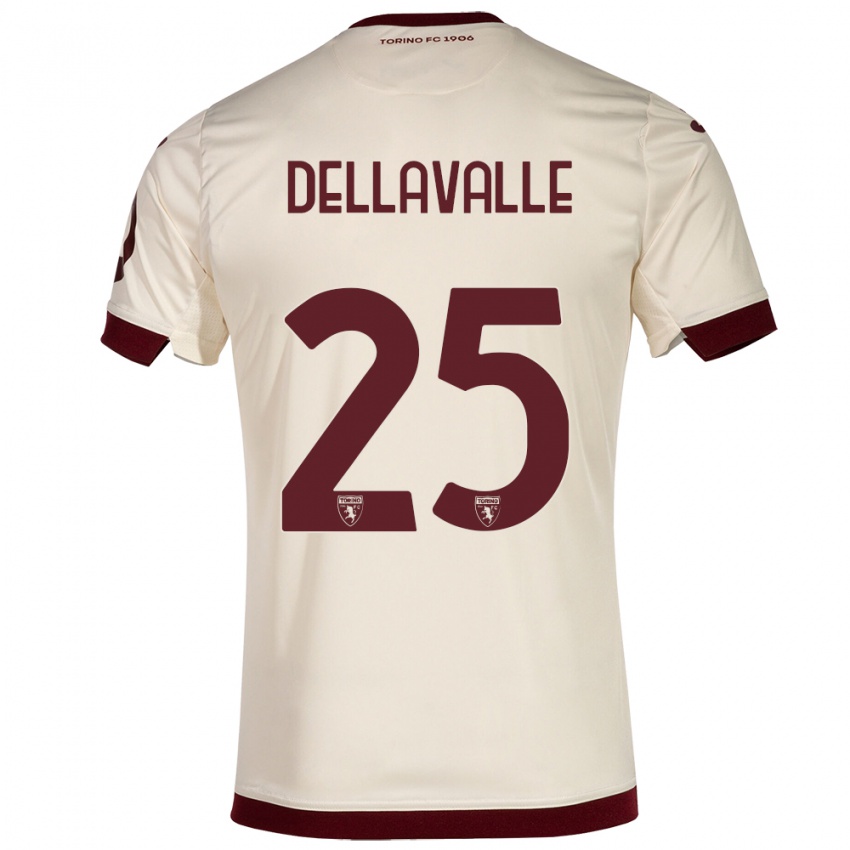 Herren Alessandro Dellavalle #25 Sekt Auswärtstrikot Trikot 2023/24 T-Shirt Schweiz