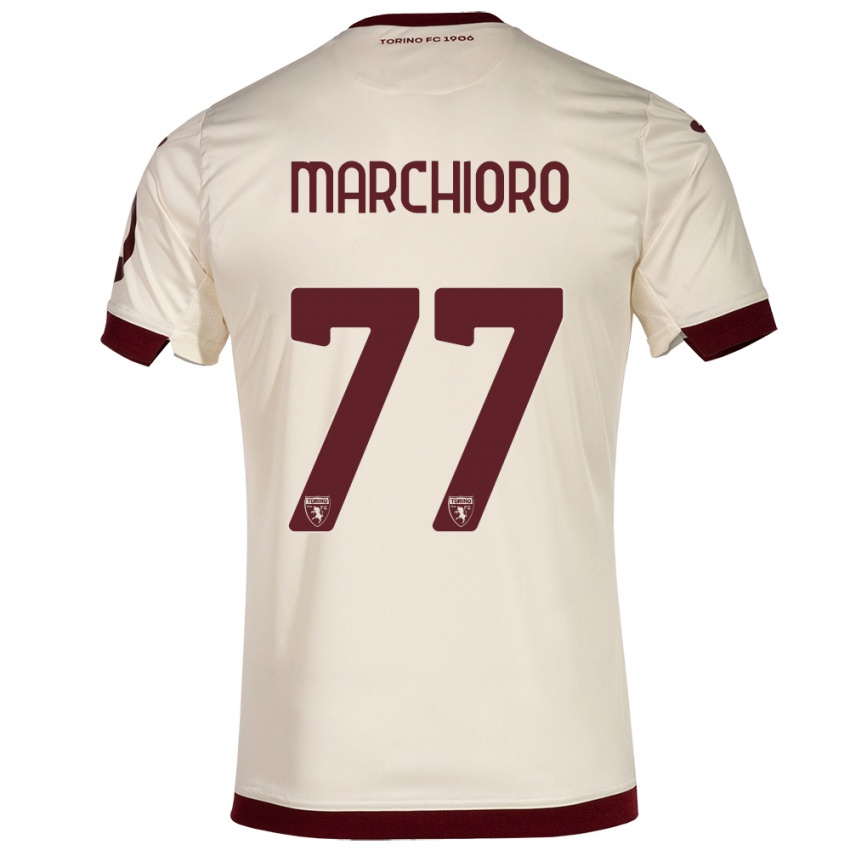 Herren Raffaele Marchioro #77 Sekt Auswärtstrikot Trikot 2023/24 T-Shirt Schweiz