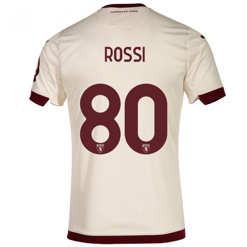 Herren Simone Rossi #80 Sekt Auswärtstrikot Trikot 2023/24 T-Shirt Schweiz