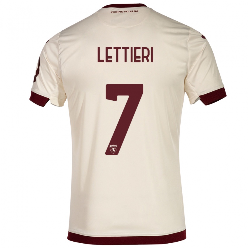 Herren Jessica Lettieri #7 Sekt Auswärtstrikot Trikot 2023/24 T-Shirt Schweiz