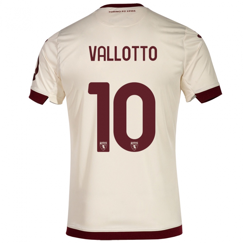 Herren Greta Vallotto #10 Sekt Auswärtstrikot Trikot 2023/24 T-Shirt Schweiz