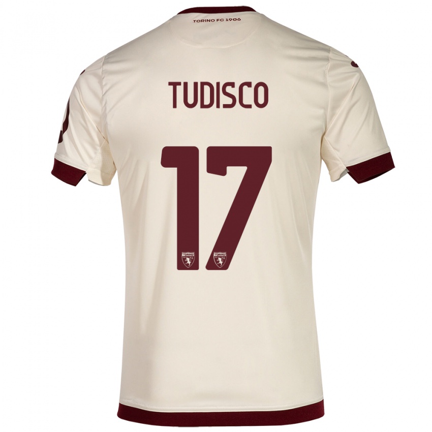 Herren Giorgia Tudisco #17 Sekt Auswärtstrikot Trikot 2023/24 T-Shirt Schweiz