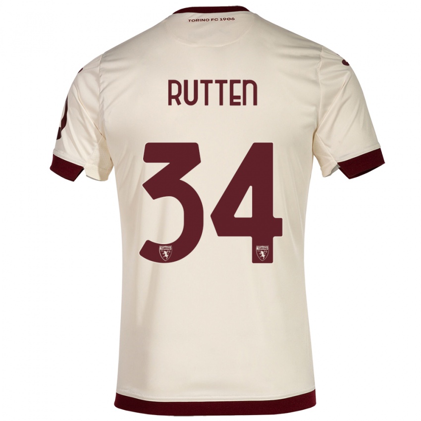 Herren Jill Rutten #34 Sekt Auswärtstrikot Trikot 2023/24 T-Shirt Schweiz