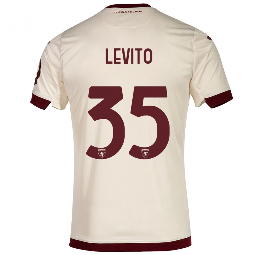 Herren Isabeau Levito #35 Sekt Auswärtstrikot Trikot 2023/24 T-Shirt Schweiz