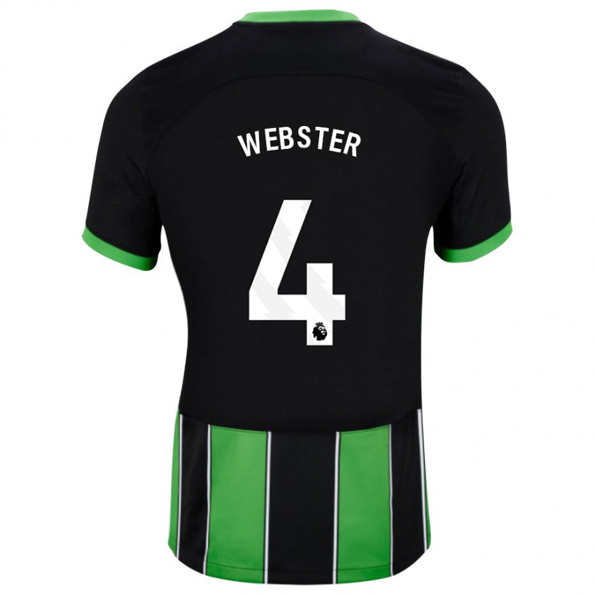 Herren Adam Webster #4 Schwarz Grün Auswärtstrikot Trikot 2023/24 T-Shirt Schweiz