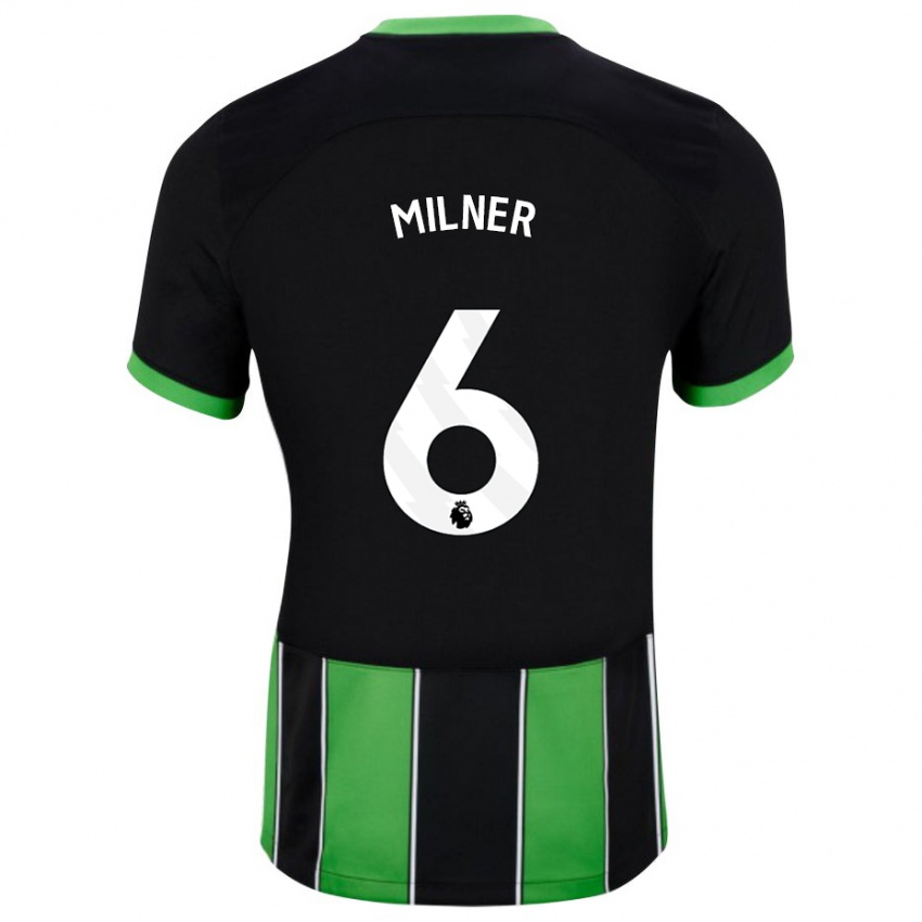 Herren James Milner #6 Schwarz Grün Auswärtstrikot Trikot 2023/24 T-Shirt Schweiz