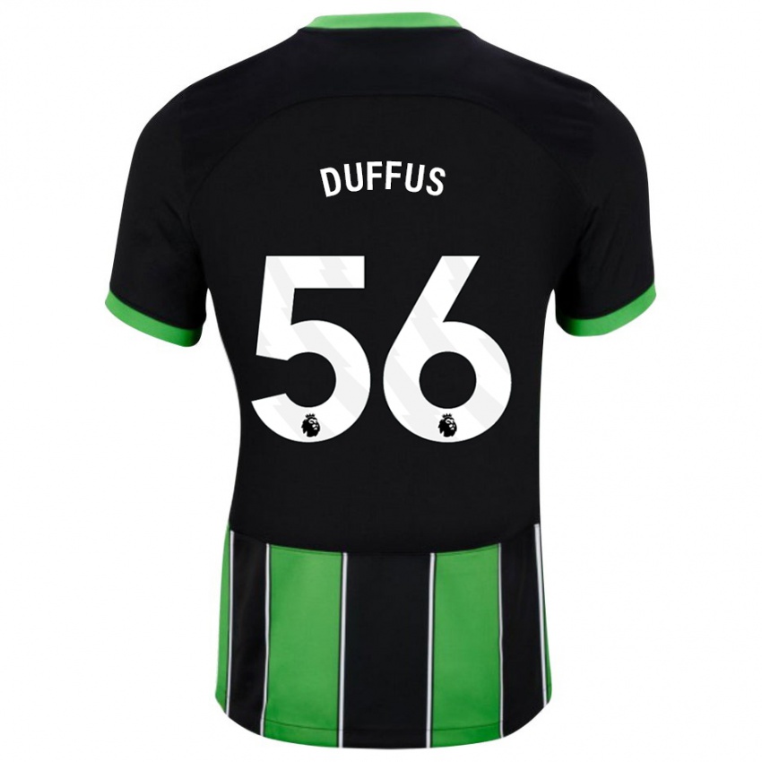 Herren Josh Duffus #56 Schwarz Grün Auswärtstrikot Trikot 2023/24 T-Shirt Schweiz