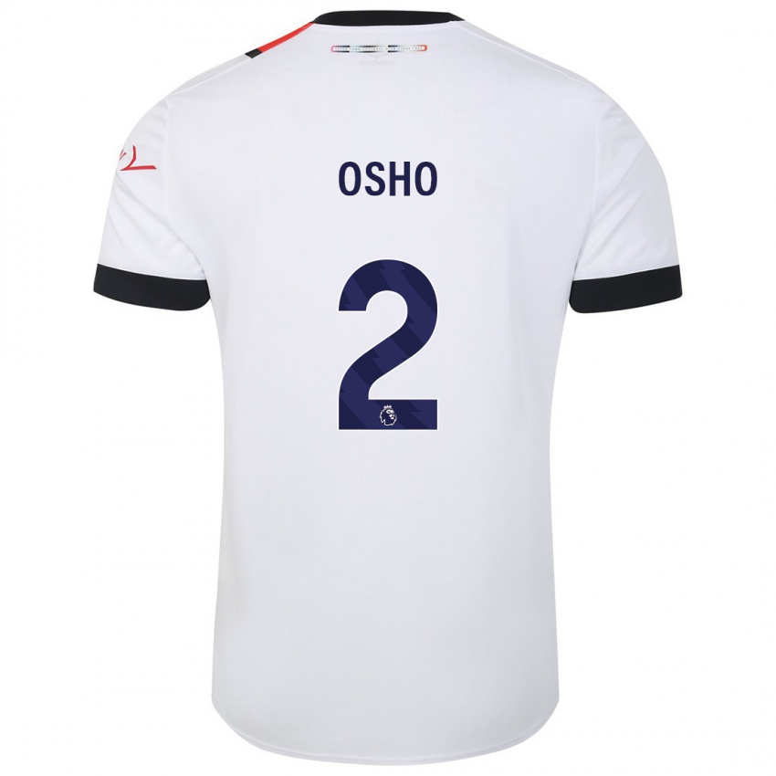Herren Gabriel Osho #2 Weiß Auswärtstrikot Trikot 2023/24 T-Shirt Schweiz